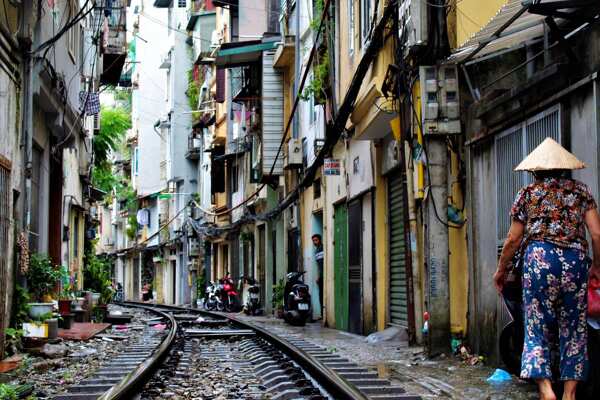 Railway Street in Hanoi Vietnam