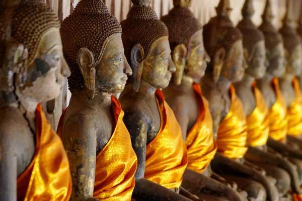 Vientiane Laos Buddhist Statues